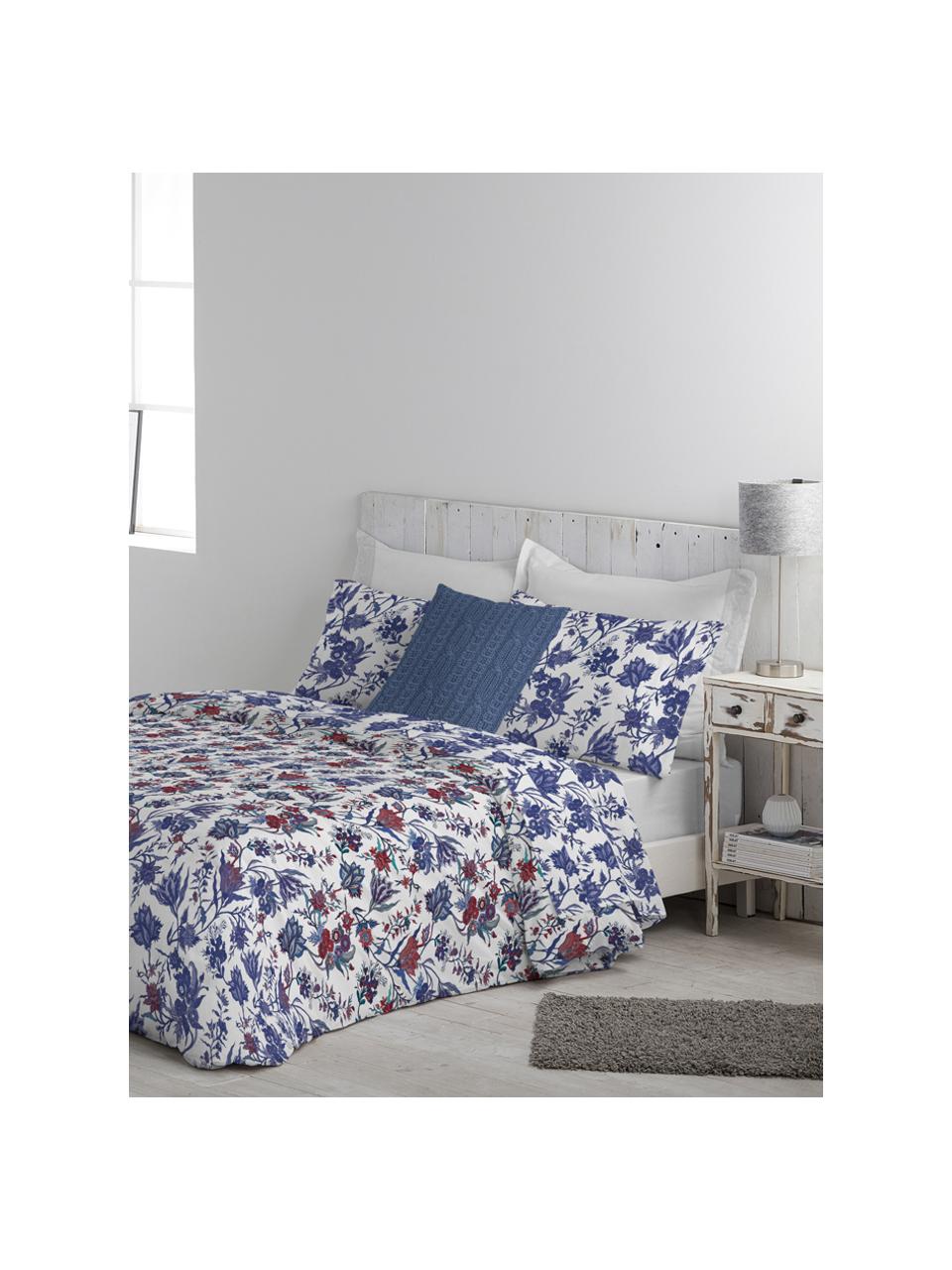 Funda nórdica doble cara Erika , Algodón
El algodón da una sensación agradable y suave en la piel, absorbe bien la humedad y es adecuado para personas alérgicas, Blanco, azul, rojo, Cama 90 cm (160 x 220 cm)