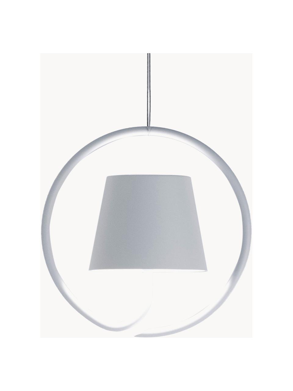 Lampa wisząca LED z funkcją przyciemniania Poldina, Aluminium powlekane, Biały, matowy, Ø 20 x W 20 cm