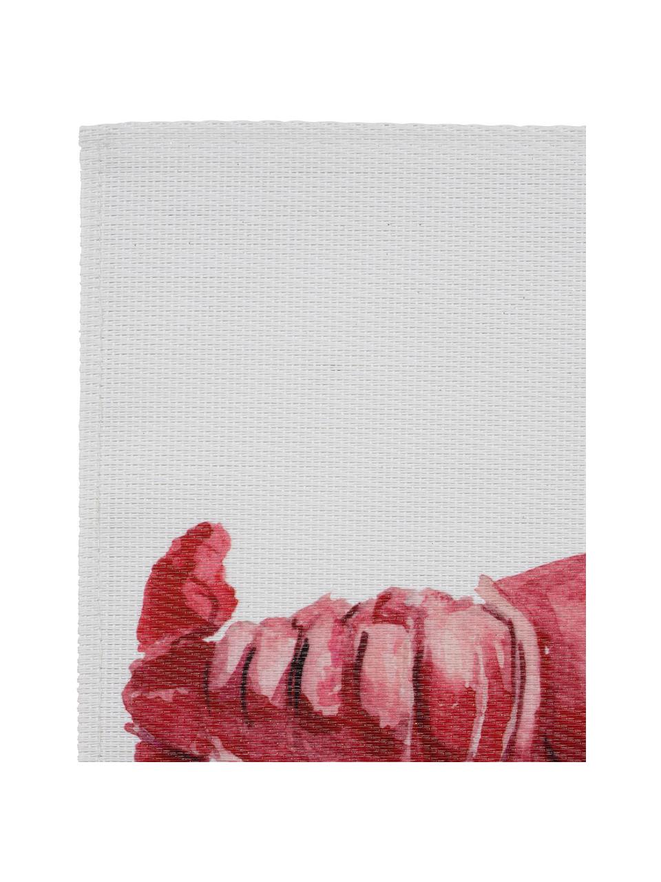 Tovaglietta con motivo aragosta Ocean, Poliestere, Bianco, rosso, Larg. 30 x Lung. 45 cm
