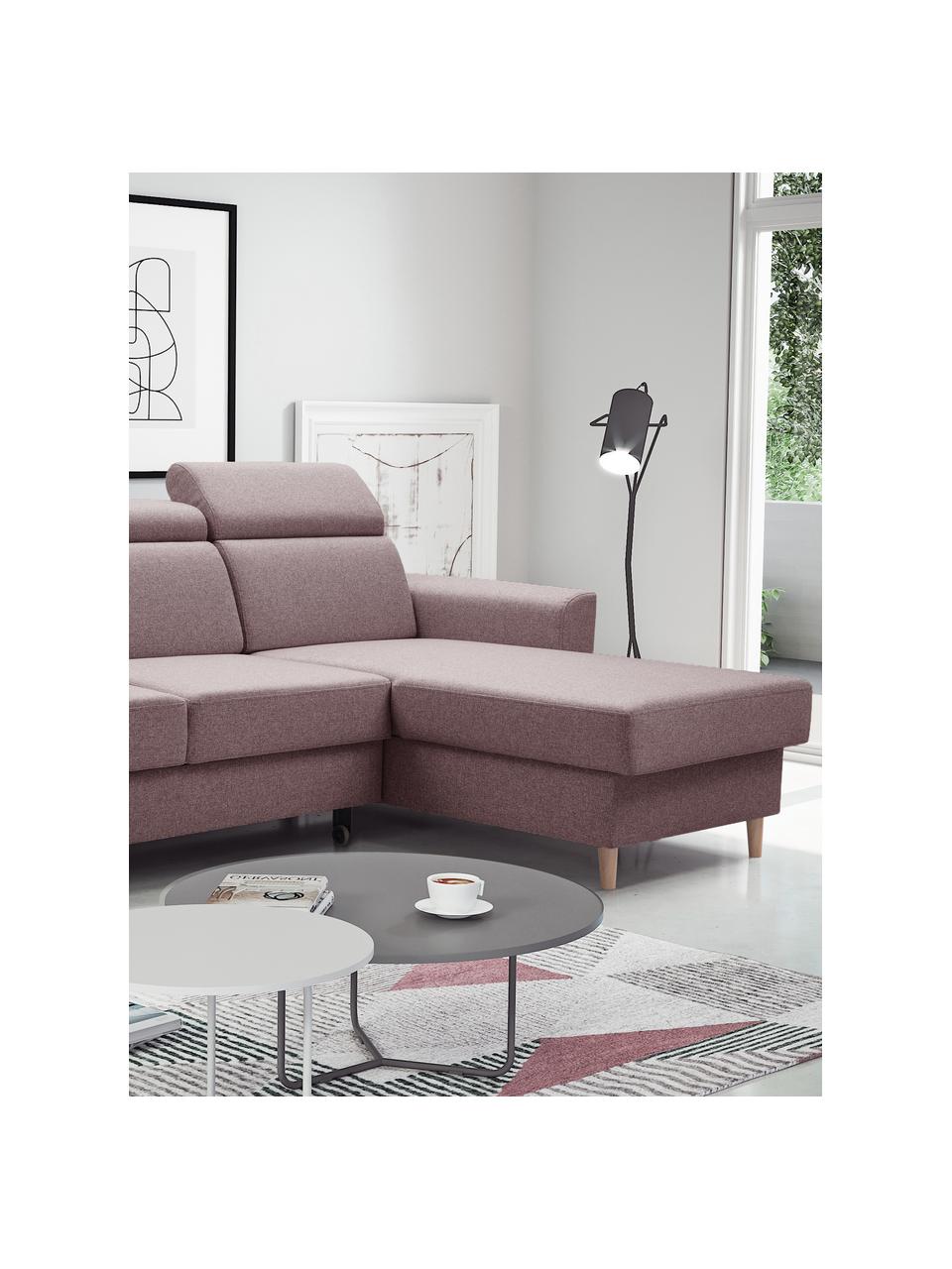 Sofa narożna z funkcją spania i miejscem do przechowywania Gusto (4-osobowa), Tapicerka: 100% poliester, Beżowy, S 235 x G 170 cm