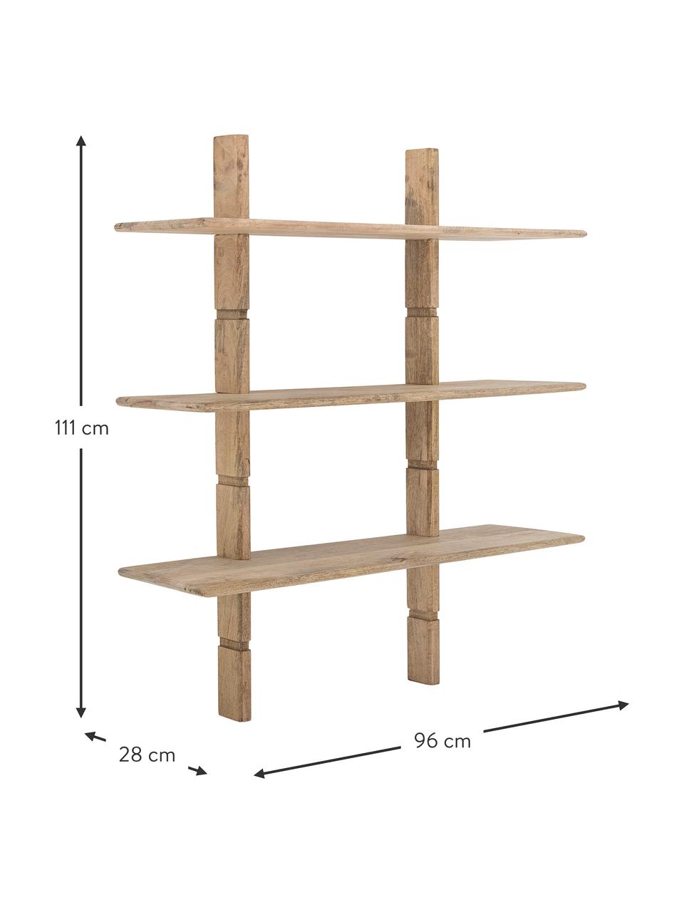 Mangohouten wandrek Millian, Mangohout, Mangohout, B 96 x H 111 cm
