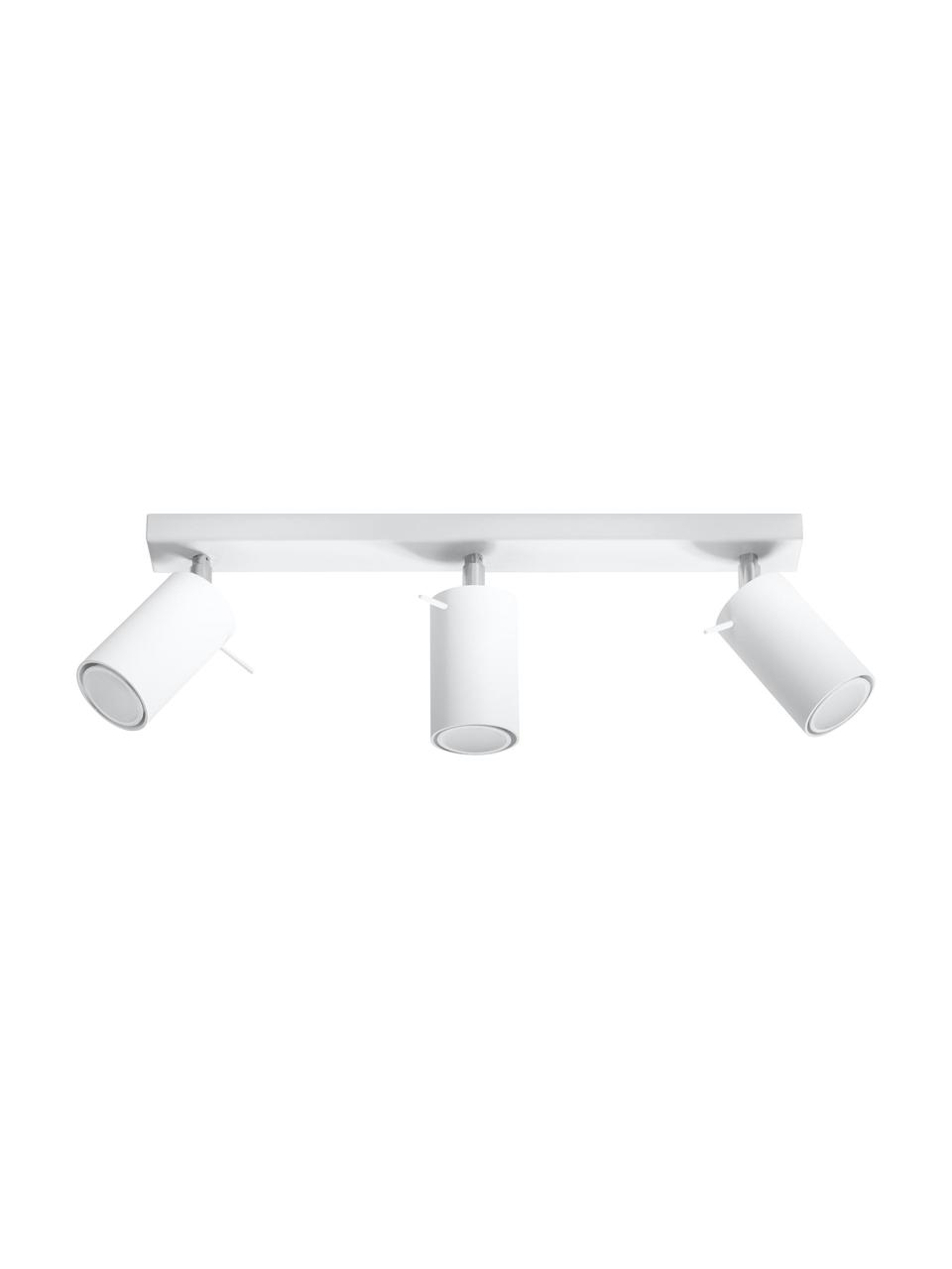 Spot plafond Etna, Blanc, larg. 45 x haut. 15 cm