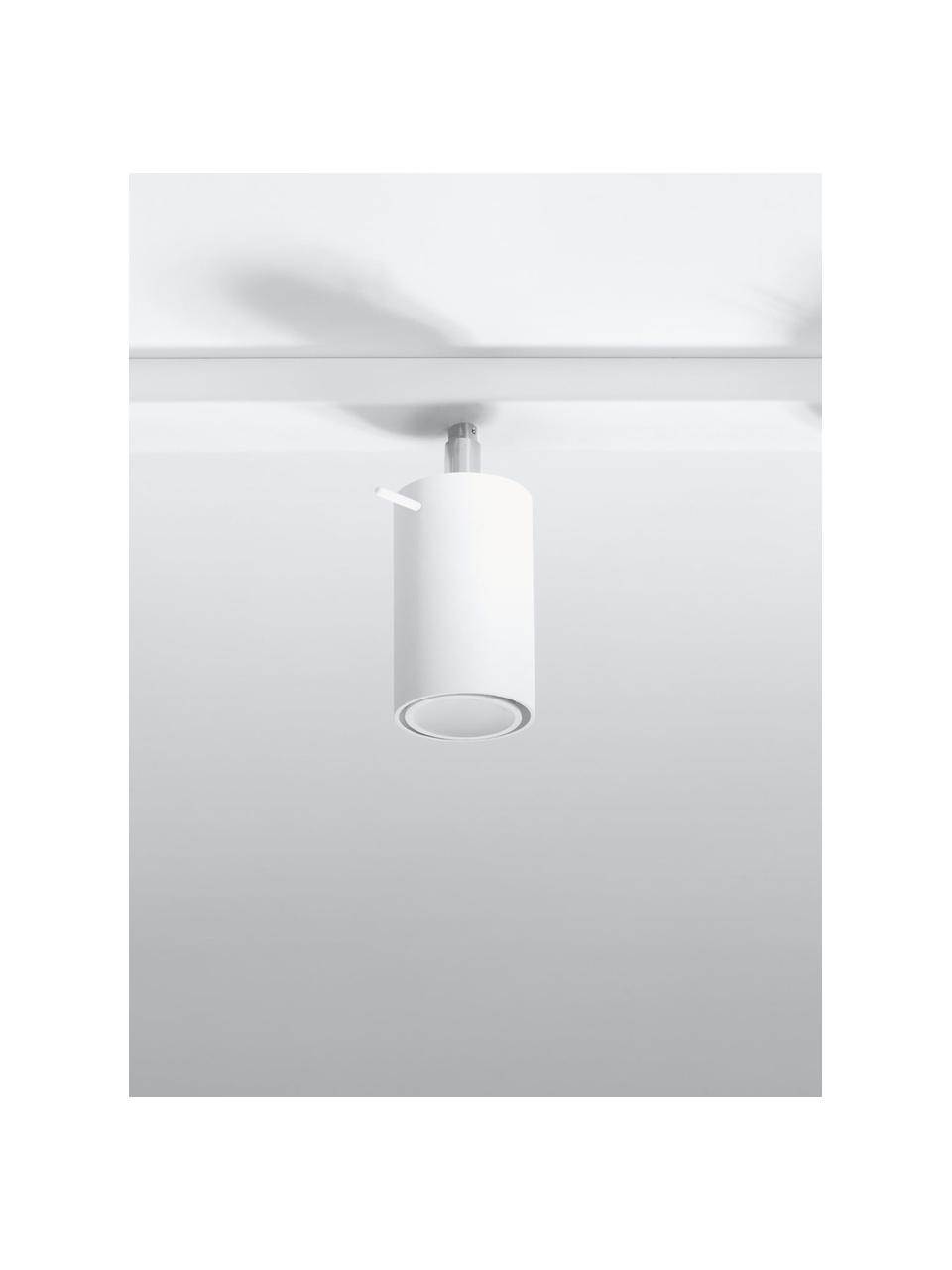 Spot plafond Etna, Blanc, larg. 45 x haut. 15 cm