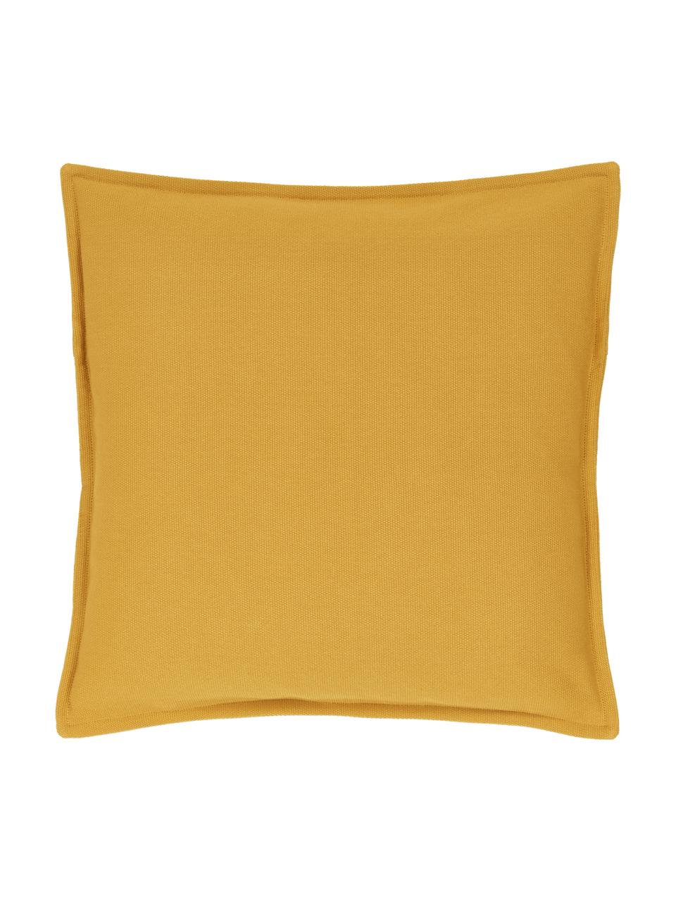 Federa arredo in cotone giallo senape Mads, 100% cotone, Giallo, Larg. 40 x Lung. 40 cm