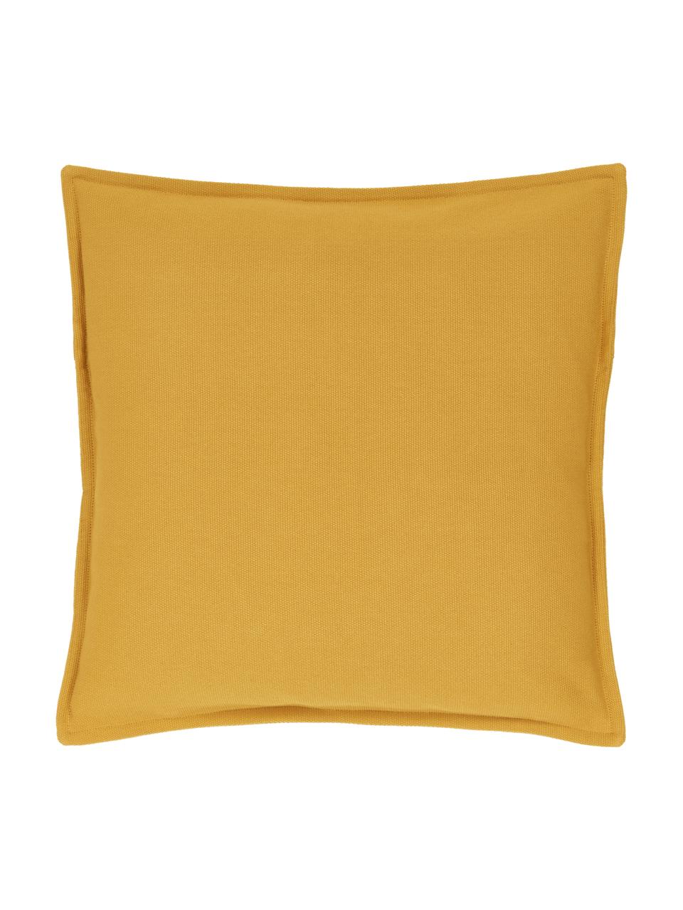 Federa arredo in cotone giallo senape Mads, 100% cotone, Giallo, Larg. 40 x Lung. 40 cm