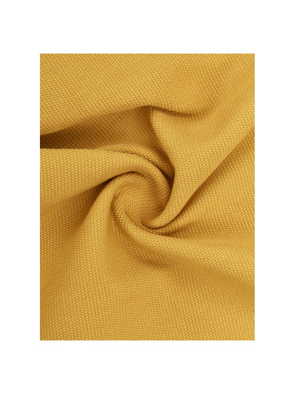 Federa arredo in cotone giallo senape Mads, 100% cotone, Giallo, Larg. 40 x Lung. 40 cm