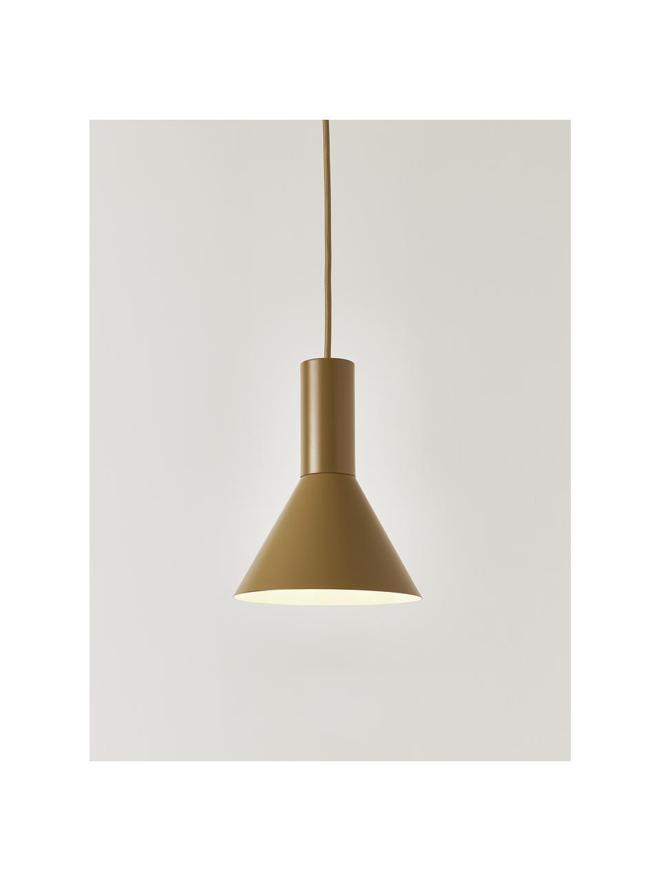 Lampa wisząca Lyss, Oliwkowy zielony, Ø 18 x W 23 cm