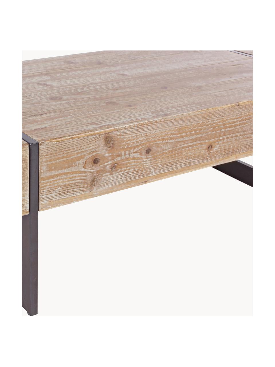 Dřevěný konferenční stolek Garrett, Jedlové dřevo, Š 120 cm, H 60 cm