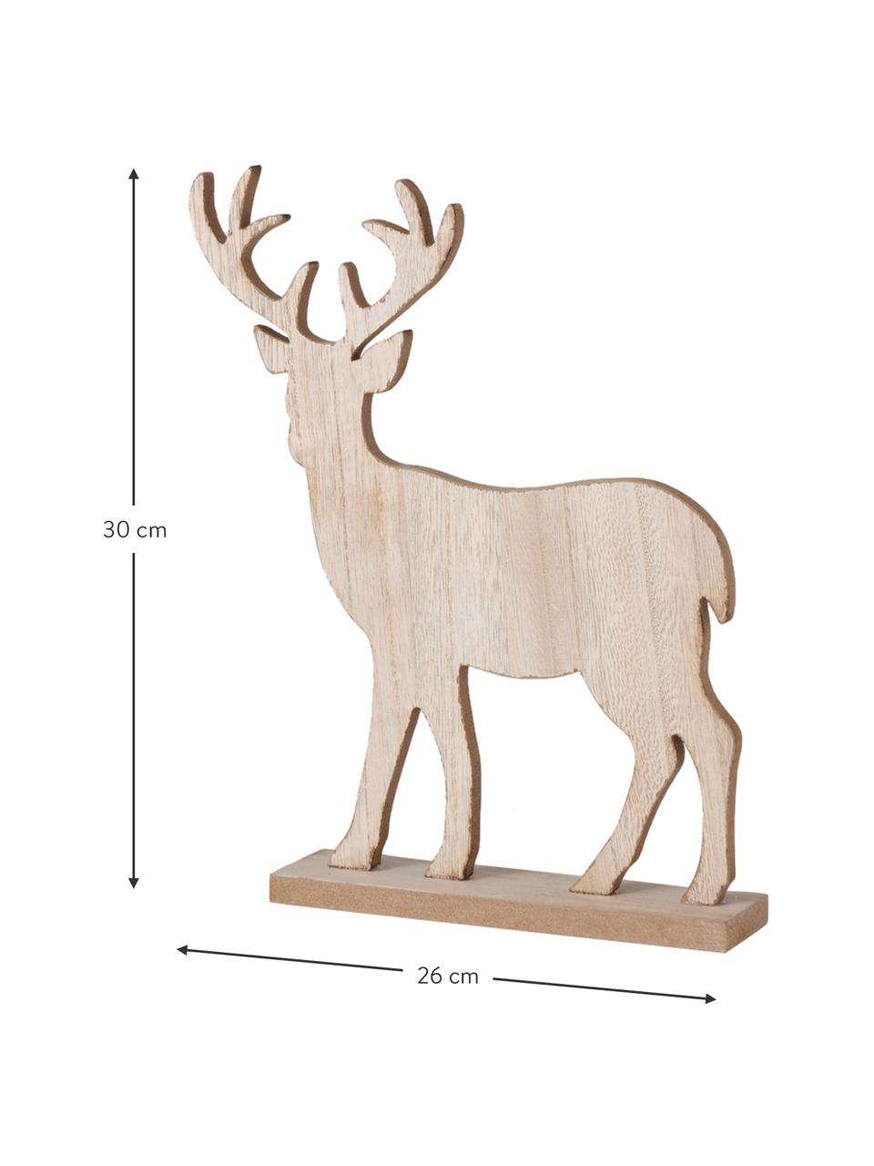 Deko-Objekt Kigan, 2er-Set, Mitteldichte Holzfaserplatte (MDF), Holz, B 26 x H 30 cm