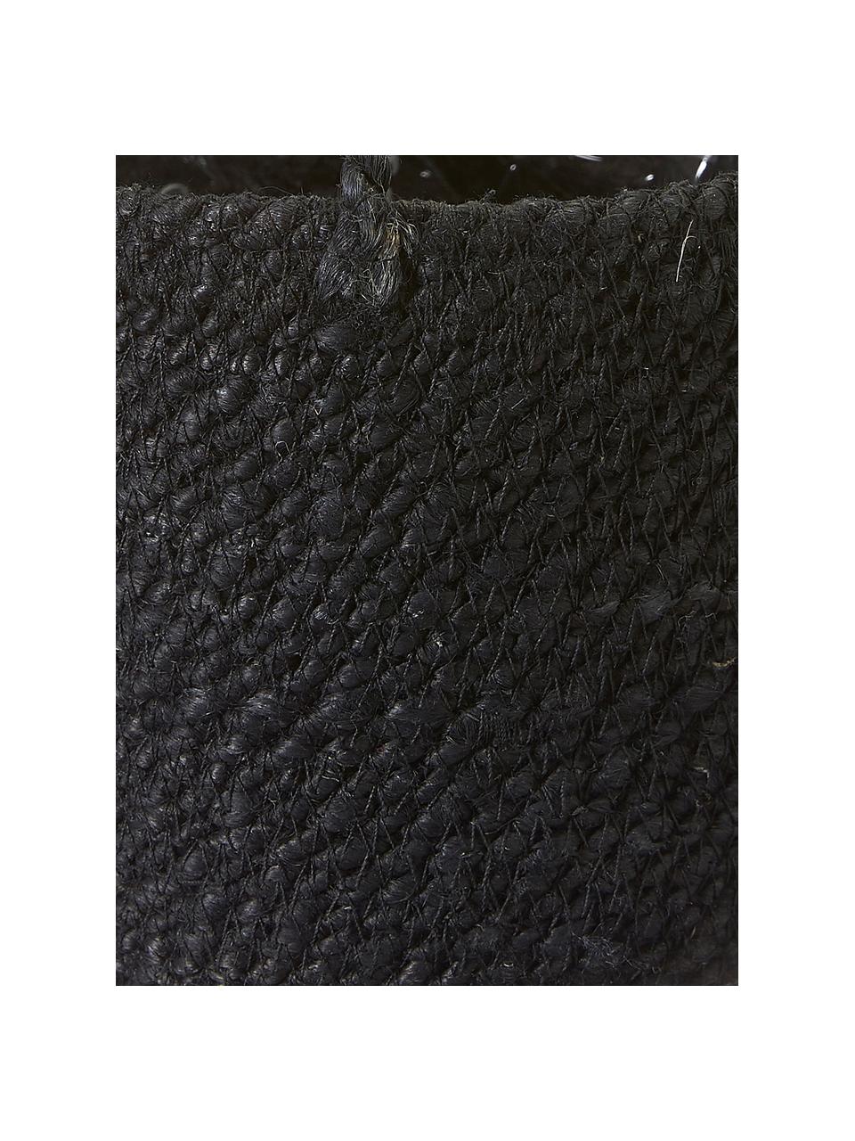Mała doniczka wisząca Belle, Czarny, Ø 16 x W 75 cm