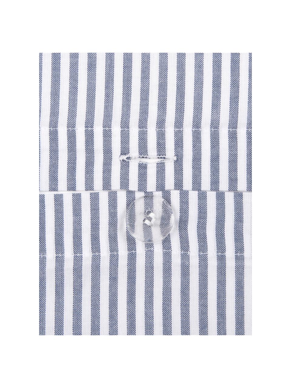 Poszewka na poduszkę z bawełny Ellie, 2 szt., Biały, ciemny niebieski, S 40 x D 80 cm