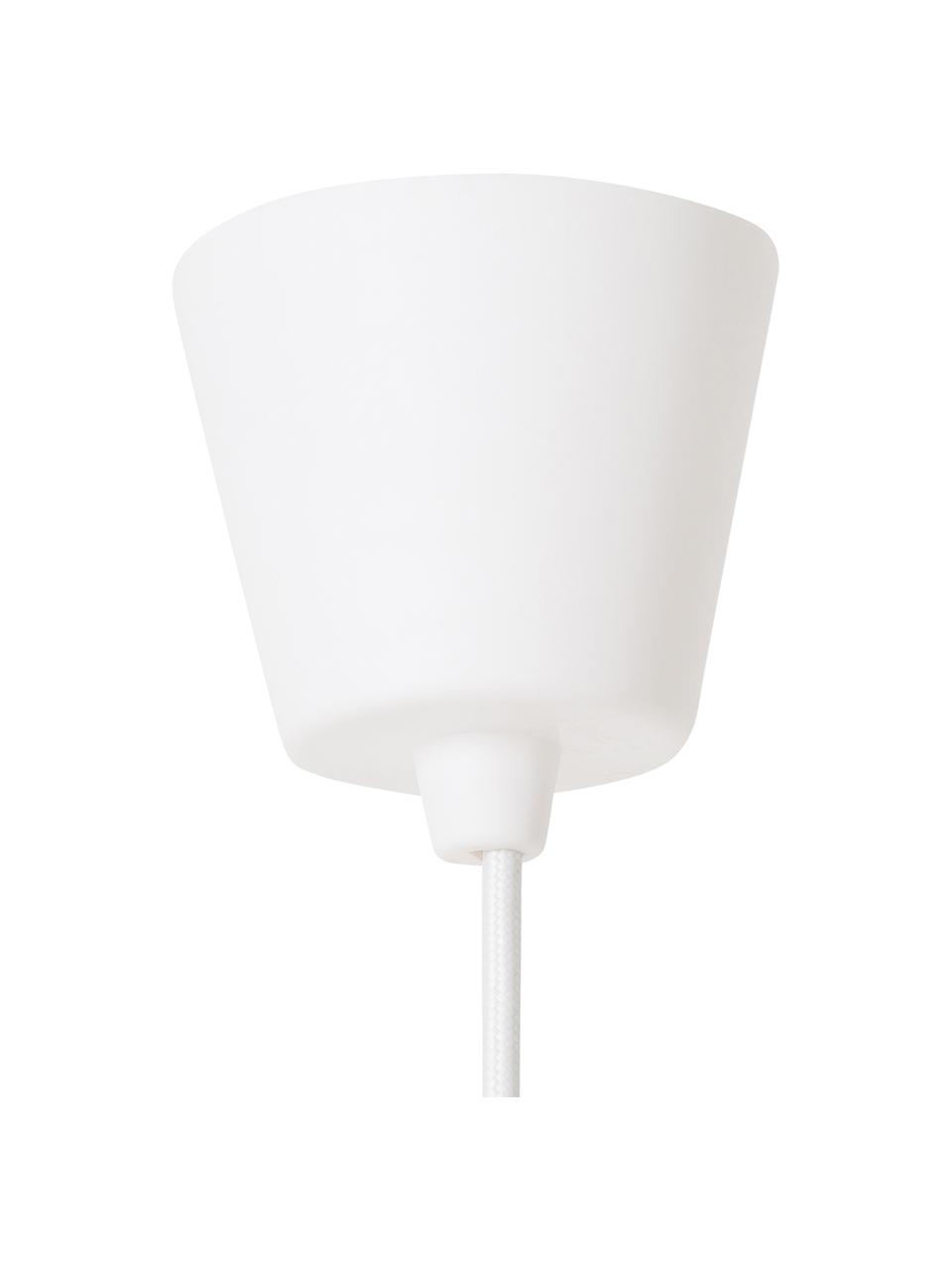 Design hanglamp Ray in wit, Lampenkap: gecoat metaal, Baldakijn: metaal, Wit, Ø 70 x H 37 cm