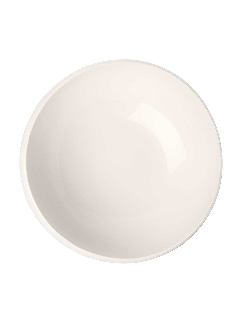 Ciotola in porcellana bianca New Moon, Ø 29 cm, Porcellana, Bianco, Ø 29 x Alt. 10 cm