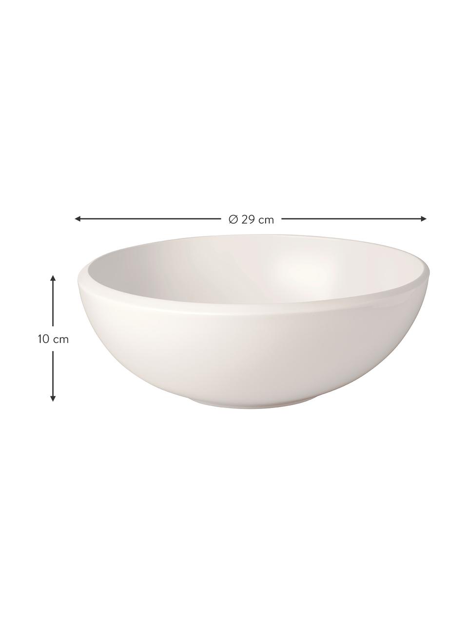Misa do sałatek z porcelany New Moon, Porcelana, Biały, Ø 29 x W 10 cm