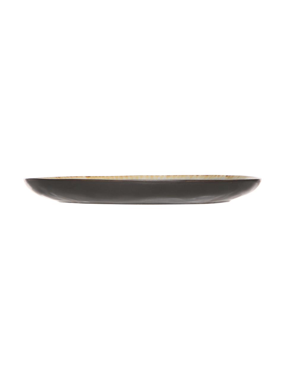 Talerz śniadaniowy Lagune, 6 szt., Ceramika, Szarobrązowy, odcienie szarego, Ø 20 cm