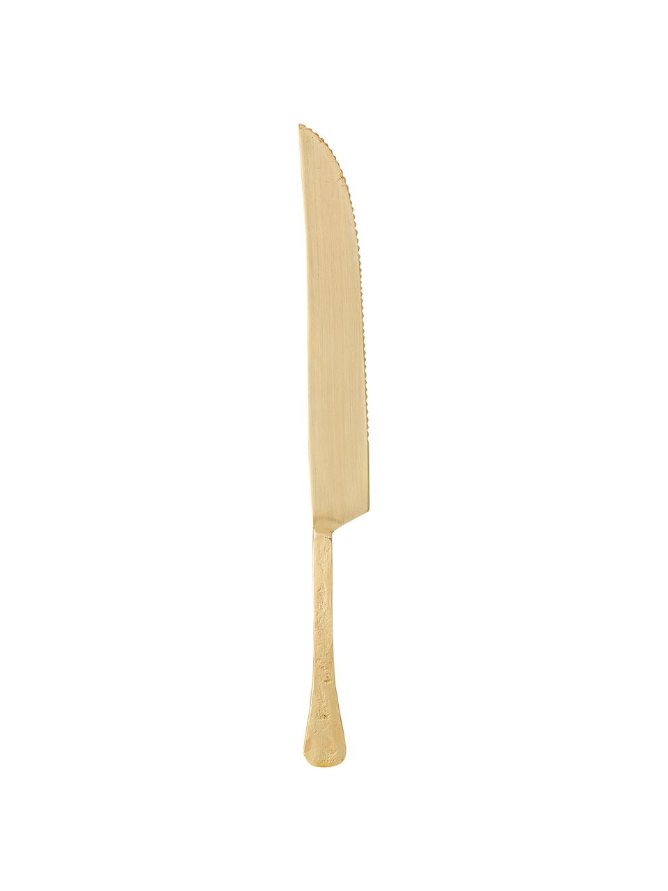 Kuchenmesser Moni in Gold, Edelstahl 14/1, lackiert

Das Besteck ist aus Edelstahl gefertigt. Somit ist es langlebig, rostet nicht und ist resistent gegen Bakterien., Messingfarben, L 31 cm