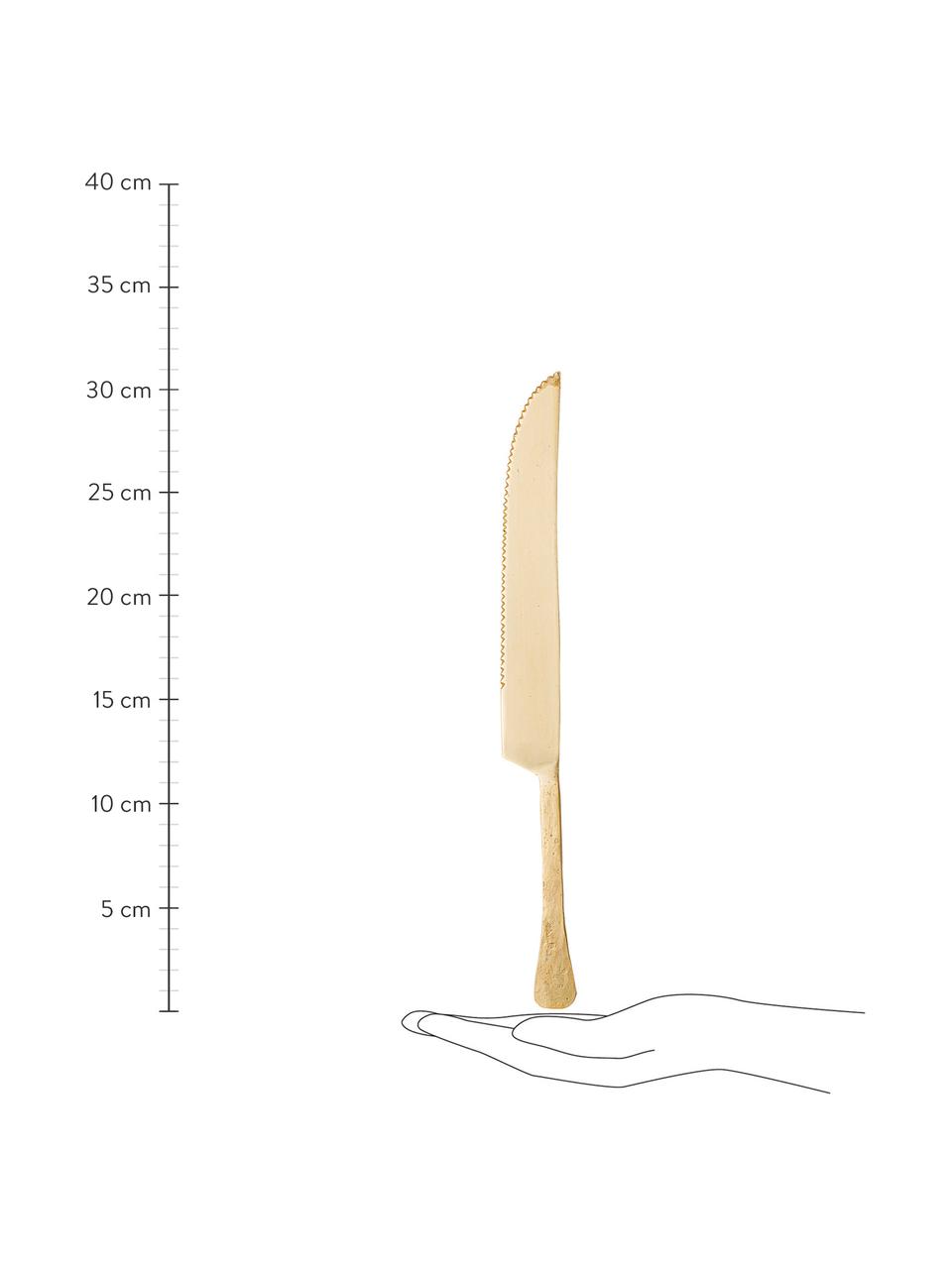 Kuchynský nôž Moni, Nehrdzavejúca oceľ 14/1, lakovaná
Príbory sú vyrobené z nehrdzavejúcej ocele. Sú teda trvácne, nehrdzavejú a sú odolné voči baktériám, Mosadzné odtiene, D 31 cm