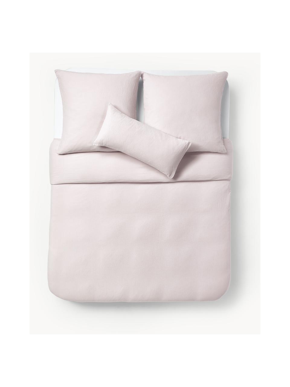 Funda nórdica de muselina Odile, Lavanda, Cama 90 cm (155 x 220 cm)