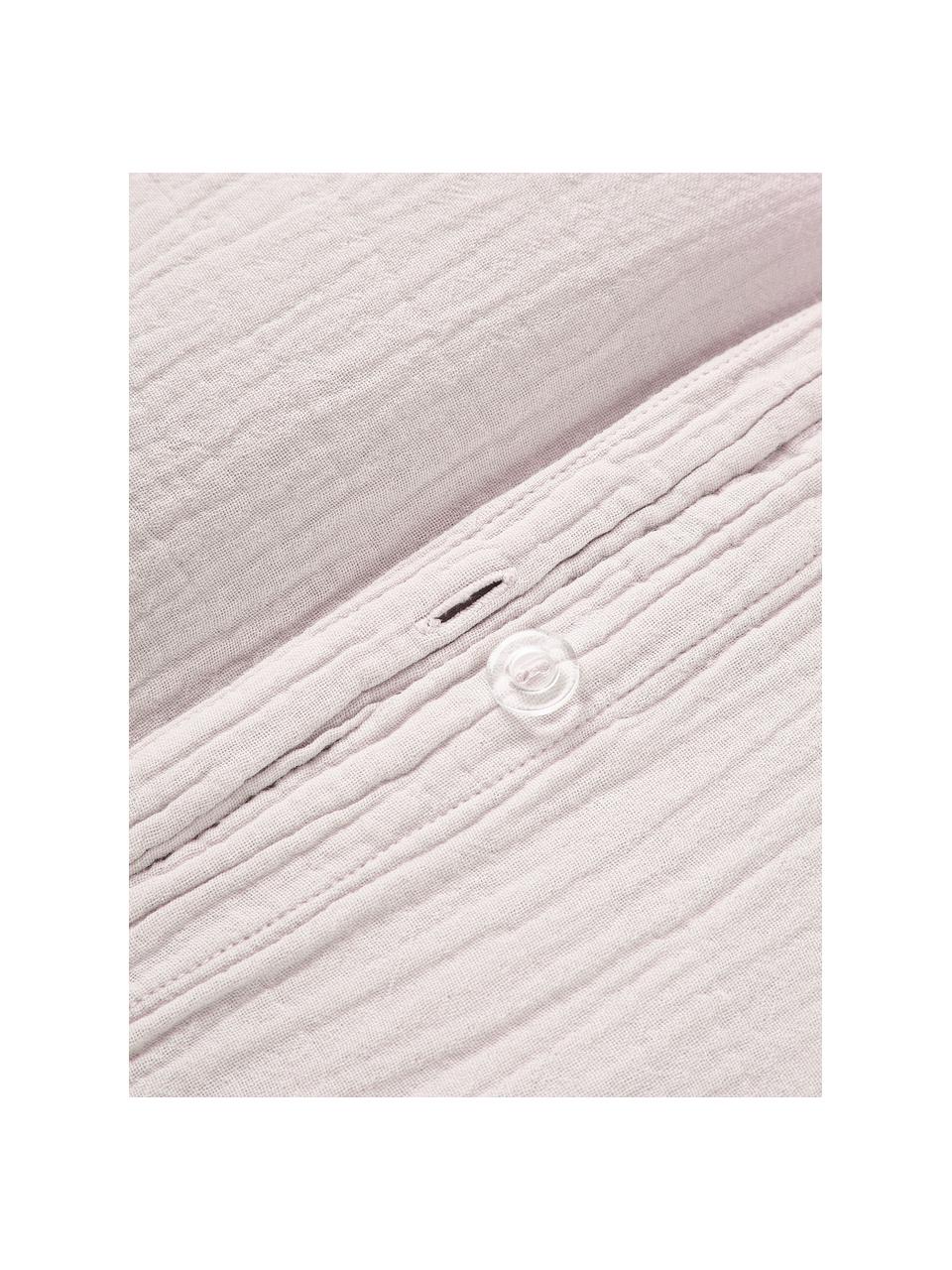 Funda nórdica de muselina Odile, Lavanda, Cama 90 cm (155 x 220 cm)