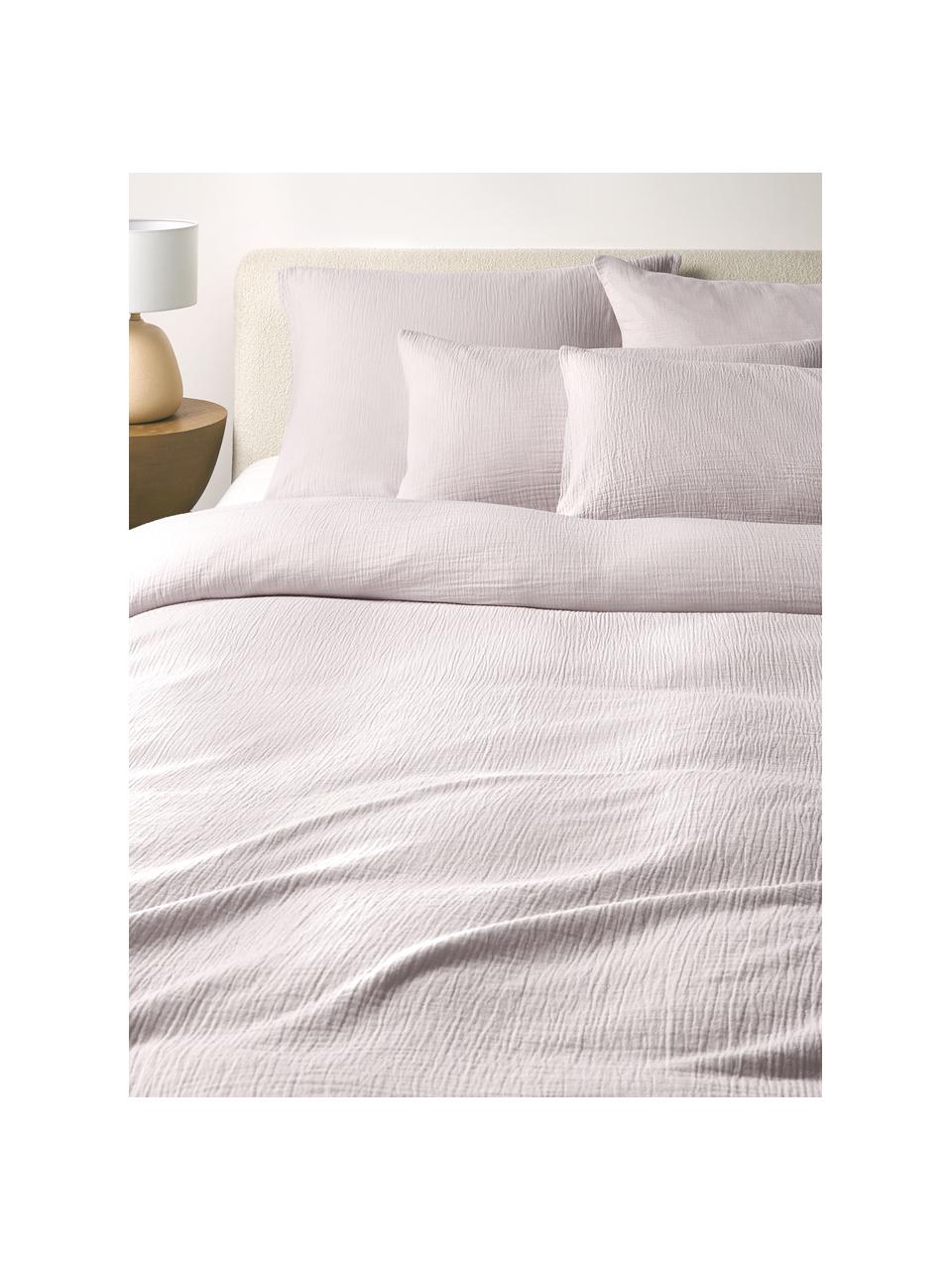 Funda nórdica de muselina Odile, Rosa claro, Cama 150/160 cm (240 x 220 cm)