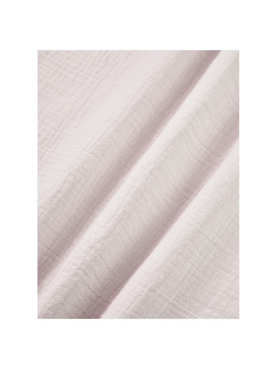 Funda nórdica de muselina Odile, Rosa claro, Cama 90 cm (155 x 220 cm)