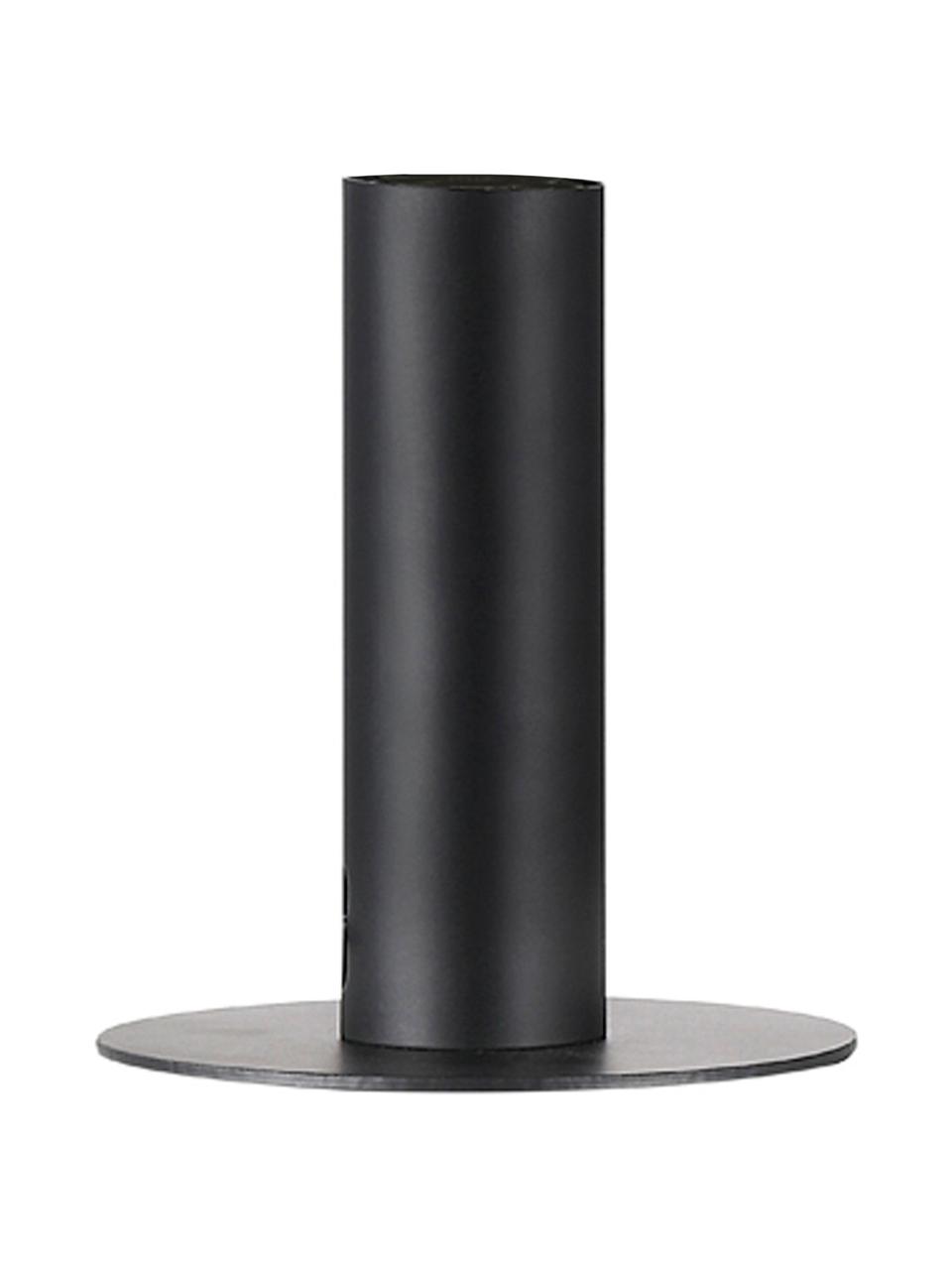 Lampada da tavolo in metallo Dean, Base della lampada: ottone verniciato, Nero, Ø 13 x Alt. 15 cm