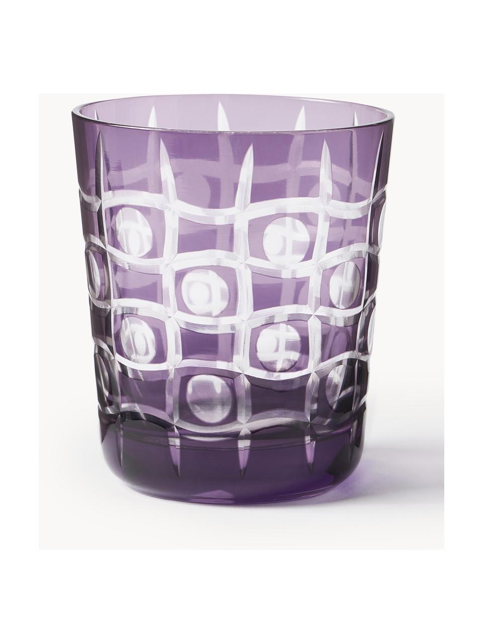 Komplet szklanek Cobalt, 6 elem., Szkło, Niebieski, lila, Ø 9 x W 10 cm, 250 ml