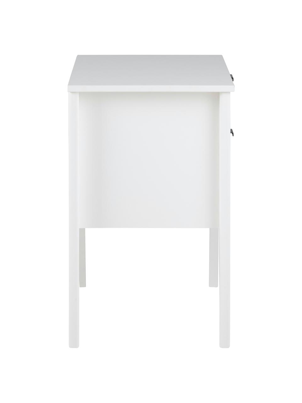 Noční stolek se zásuvkami Sleepy, Bílá, Š 48 cm, V 65 cm