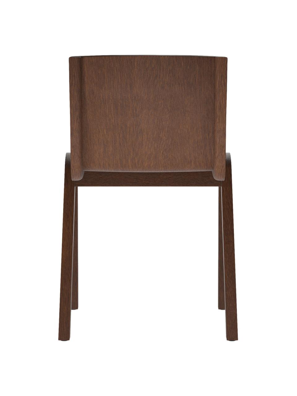 Chaise en bois de chêne Ready Dining, Bois de chêne foncé, larg. 47 x prof. 50 cm