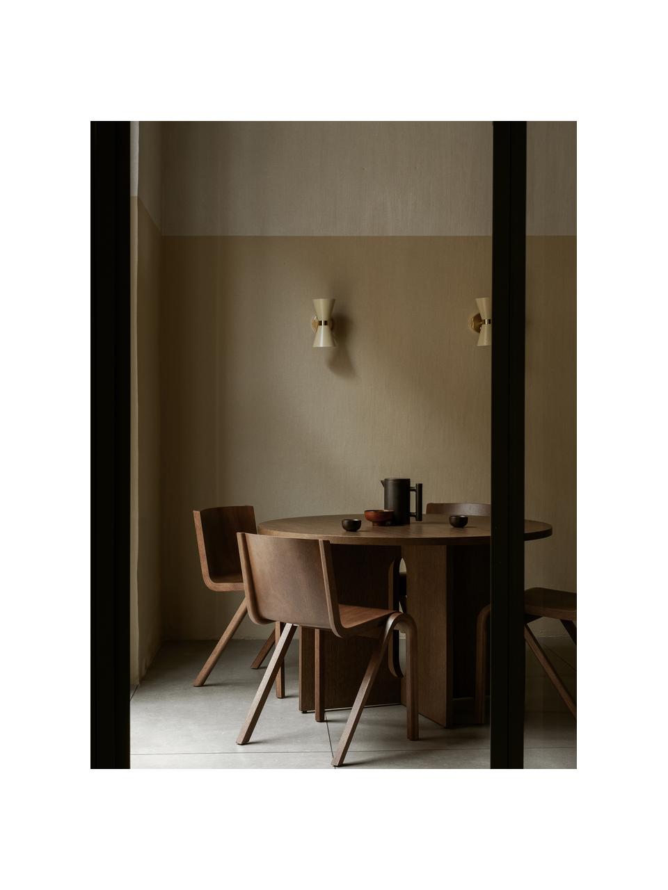 Krzesło z drewna dębowego Ready Dining, Stelaż: drewno dębowe lakierowane, Nogi: drewno dębowe lakierowane, Drewno dębowe lakierowane na ciemno, S 47 x G 50 cm