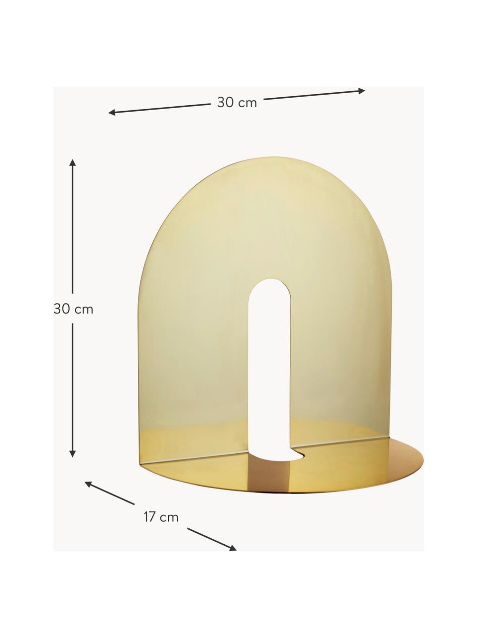 Wandregal Castellum aus Metall, Metall, beschichtet, Goldfarben, B 30 x H 30 cm