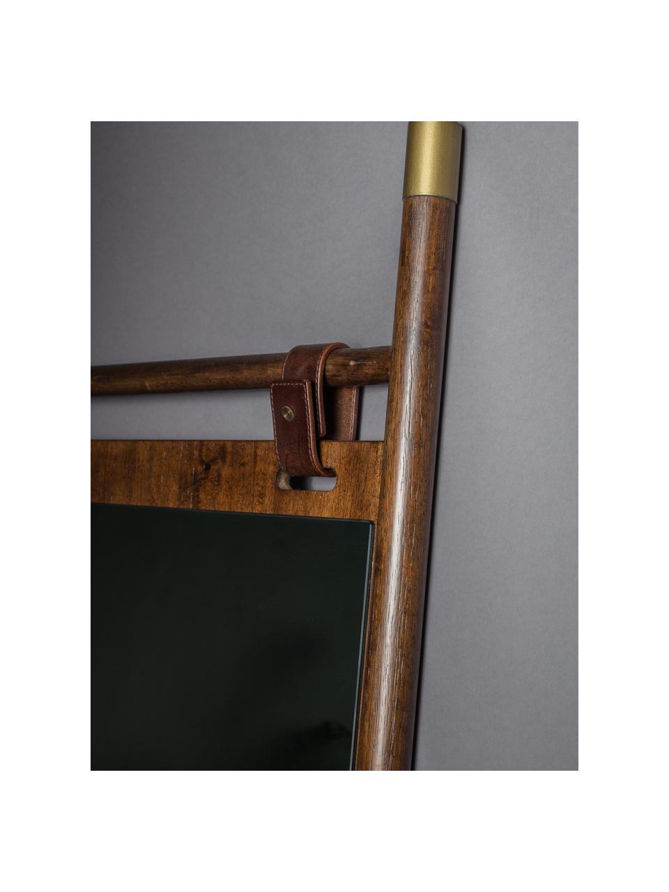 Lustro stojące z drewnianą ramą Riva, Ciemny brązowy, S 60 x W 180 cm
