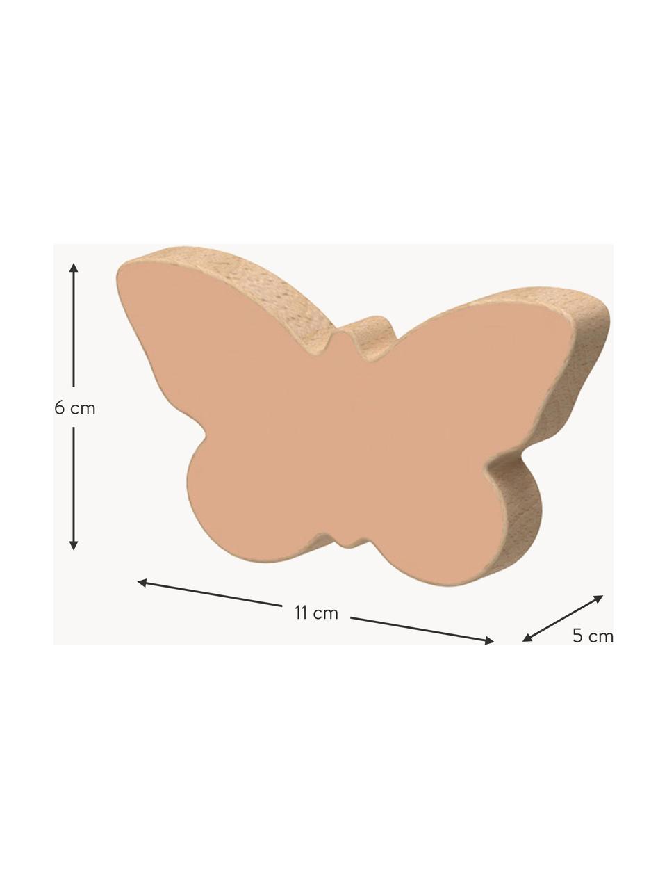 Crochets muraux en hêtre faits main Butterfly, 3 élém., Bois de hêtre, laqué

Ce produit est fabriqué à partir de bois certifié FSC® issu d'une exploitation durable, Tons beiges, bois de hêtre, larg. 11 x haut. 6 cm