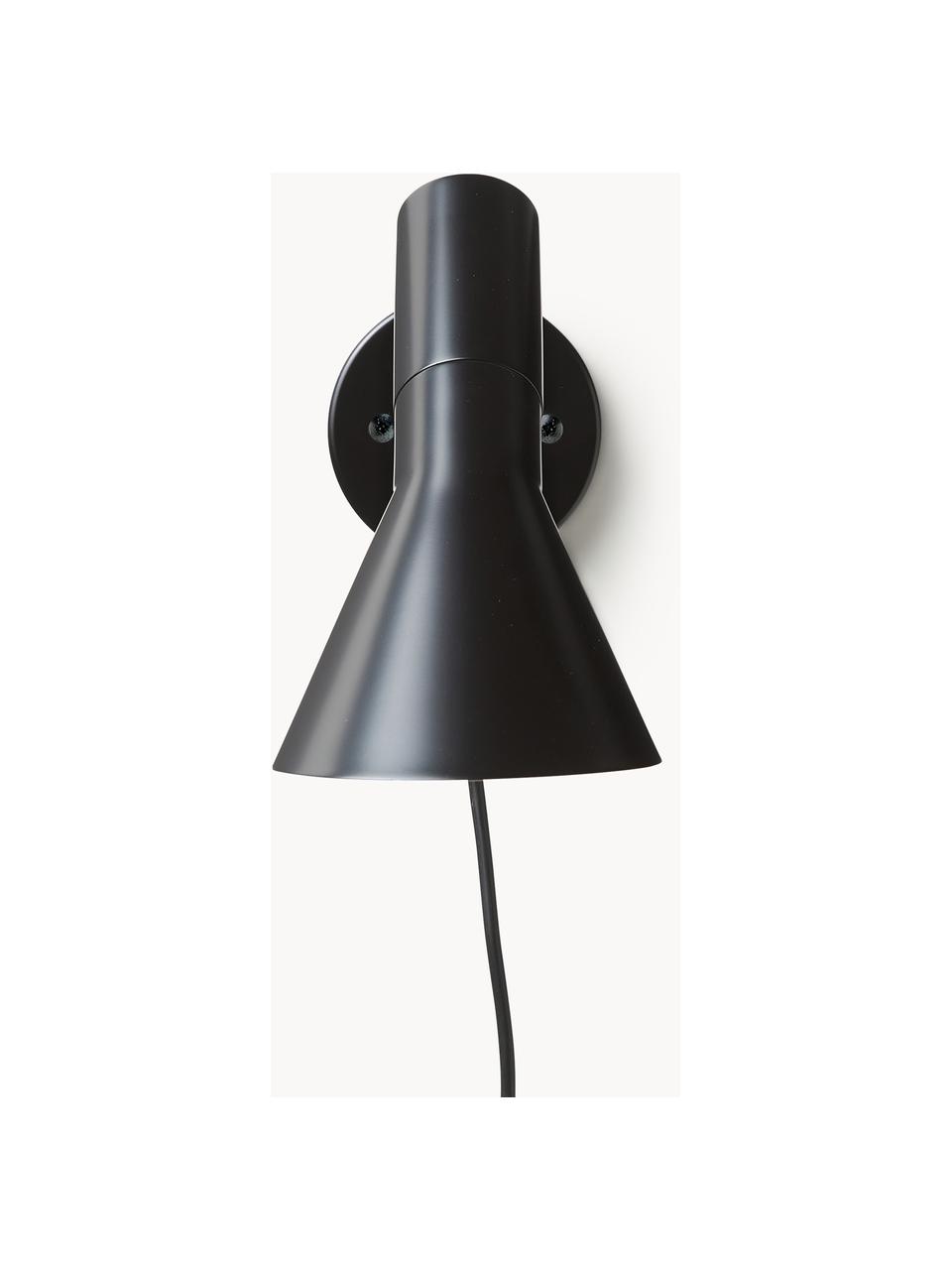 Wandleuchte AJ mit Stecker, Schwarz, B 32 x H 18 cm