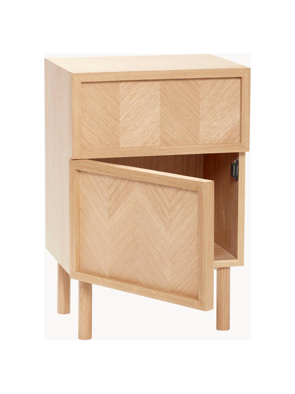 Table de chevet en bois motif à chevrons Herringbone, Bois de chêne

Ce produit est fabriqué à partir de bois certifié FSC® issu d'une exploitation durable, Chêne, larg. 40 x haut. 60 cm