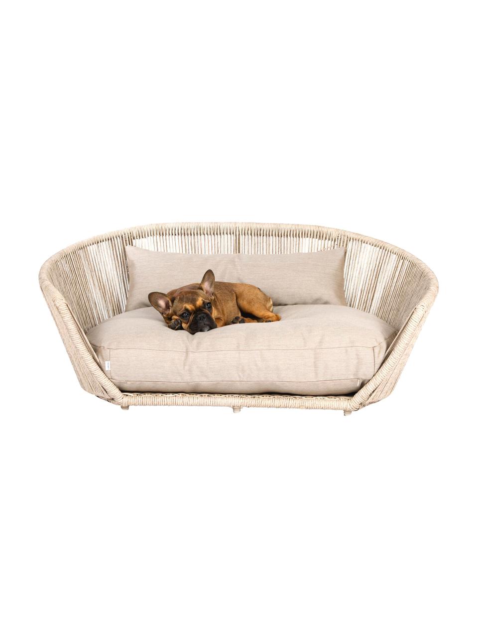 Interiérový/exteriérový pelíšek pro psy Vogue, Světle béžová, béžová, Š 110 cm, H 74 cm