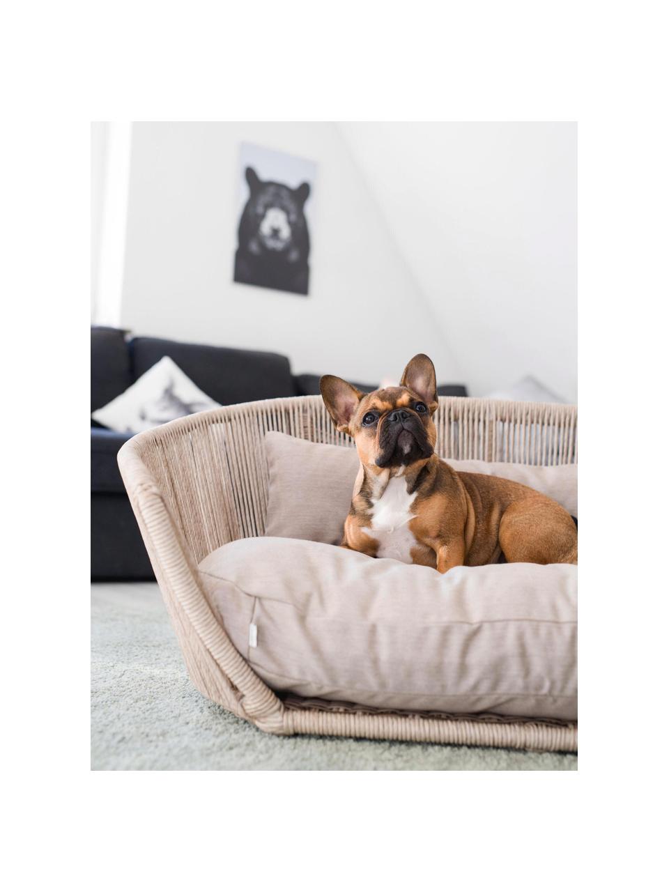 Legowisko dla psa Vogue, Tapicerka: tkanina zewnętrzna (akryl, Jasny beżowy, beżowy, S 110 x W 74 cm