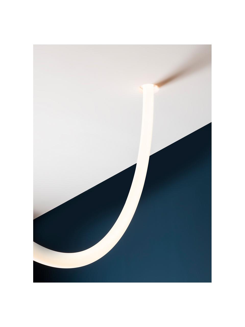 Lampa wisząca LED z funkcją przyciemniania La Linea, Biały, Ø 4 x D 250 cm