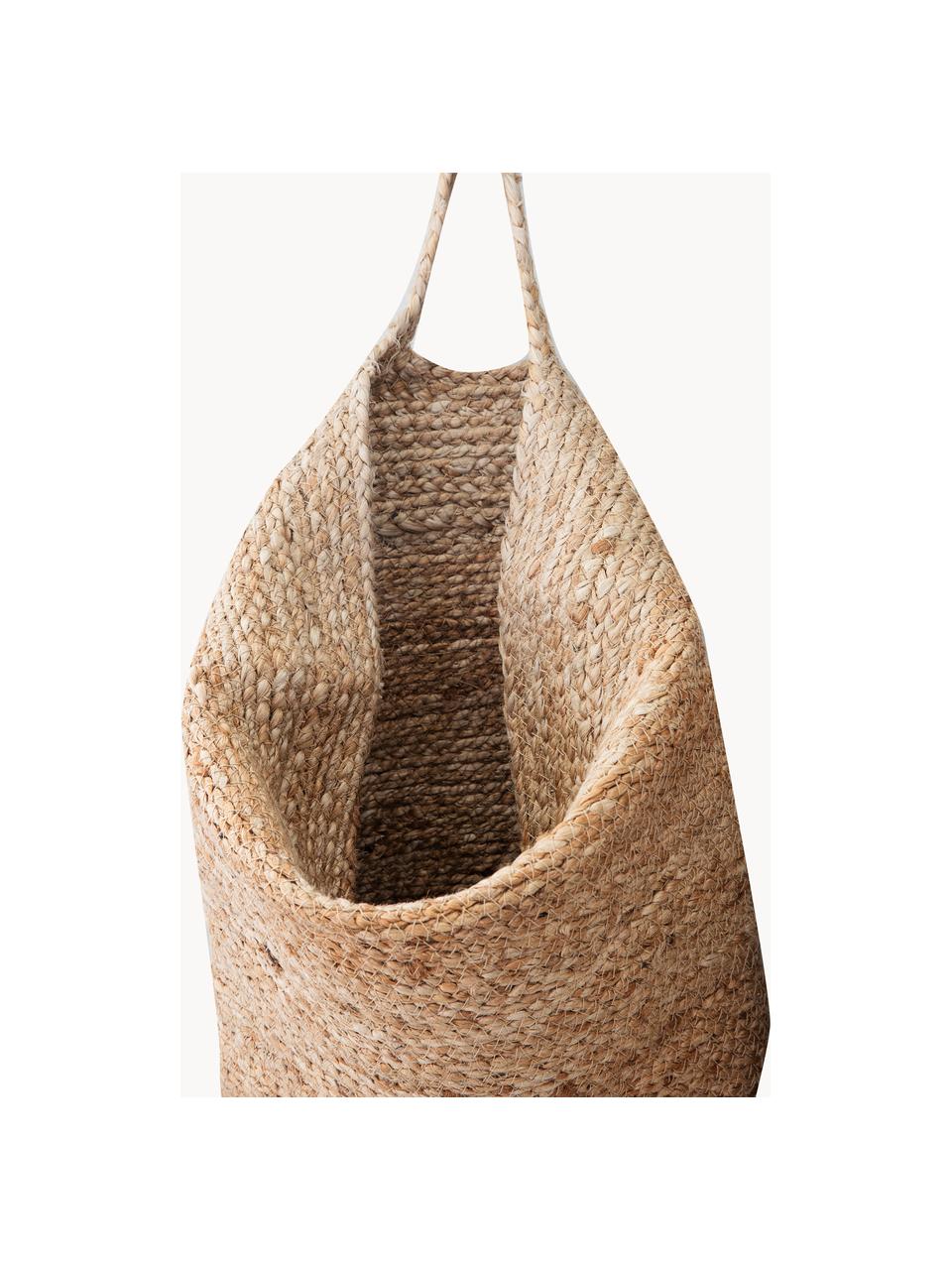 Aufbewahrungskorb Mira aus Hanf, H 48 cm, Hanf, Beige, B 40 x H 48 cm