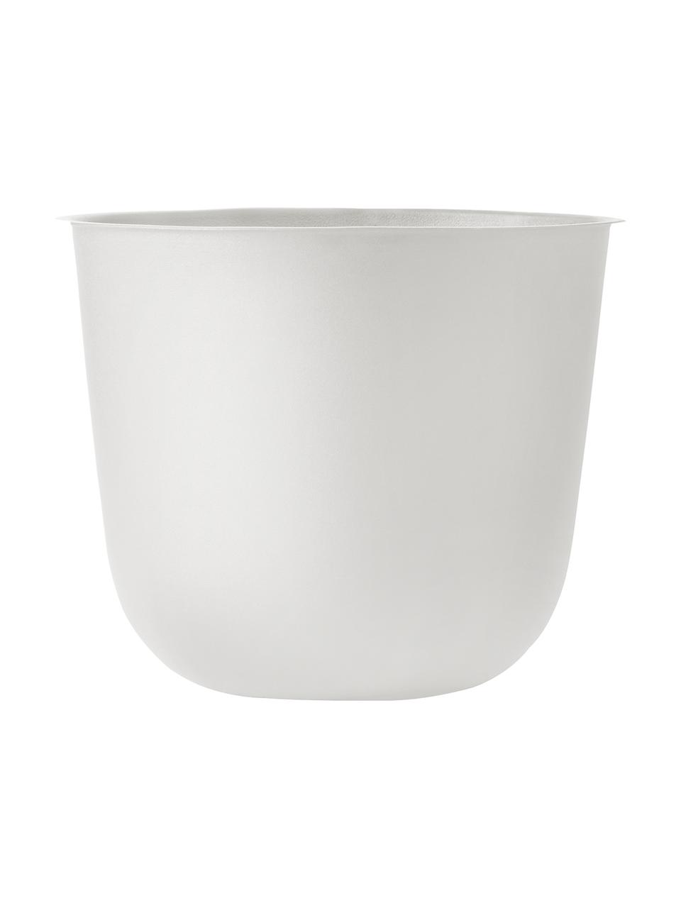 Portavaso grande in acciaio Wire Pot, Acciaio verniciato a polvere, Bianco, Ø 23 x Alt. 17 cm