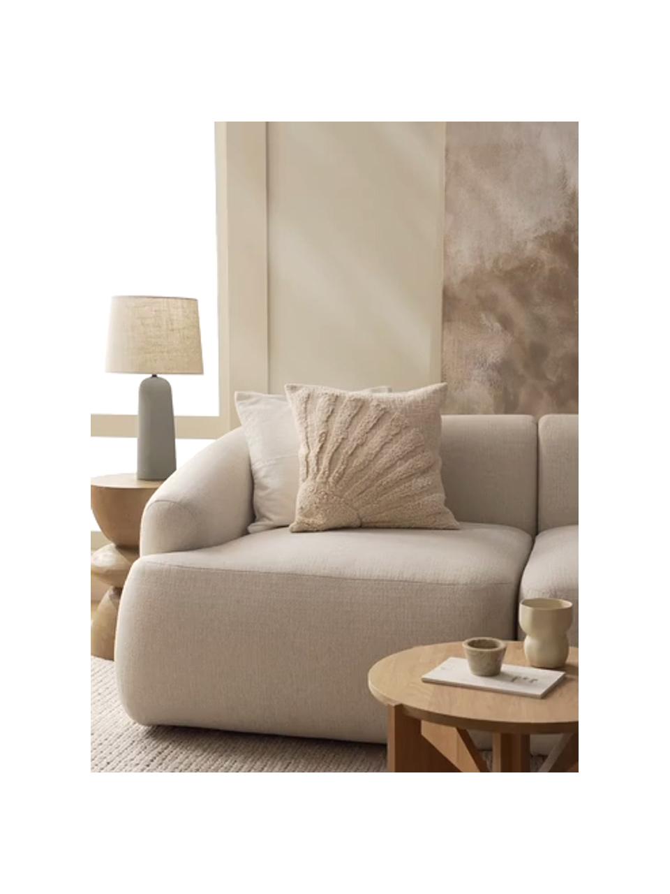 Poszewka na poduszkę z bawełny Ilari, 100% bawełna, Beżowy, S 45 x D 45 cm