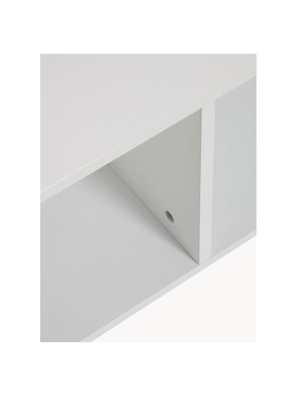 Petite étagère pour enfant Nunila, MDF, laqué, Blanc, larg. 78 x haut. 38 cm