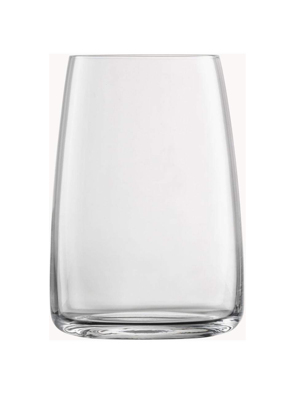 Kristall-Gläser Vivid Senses, 4 Stück, Tritan-Kristallglas, Transparent, Ø 8 x H 12 cm, 500 ml