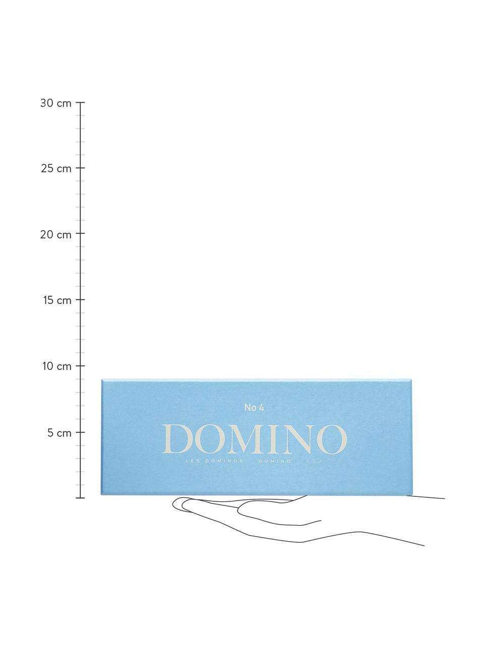 Domino-Set Classic, 30-tlg., Papier, Holz, Blau, 24 x 5 cm