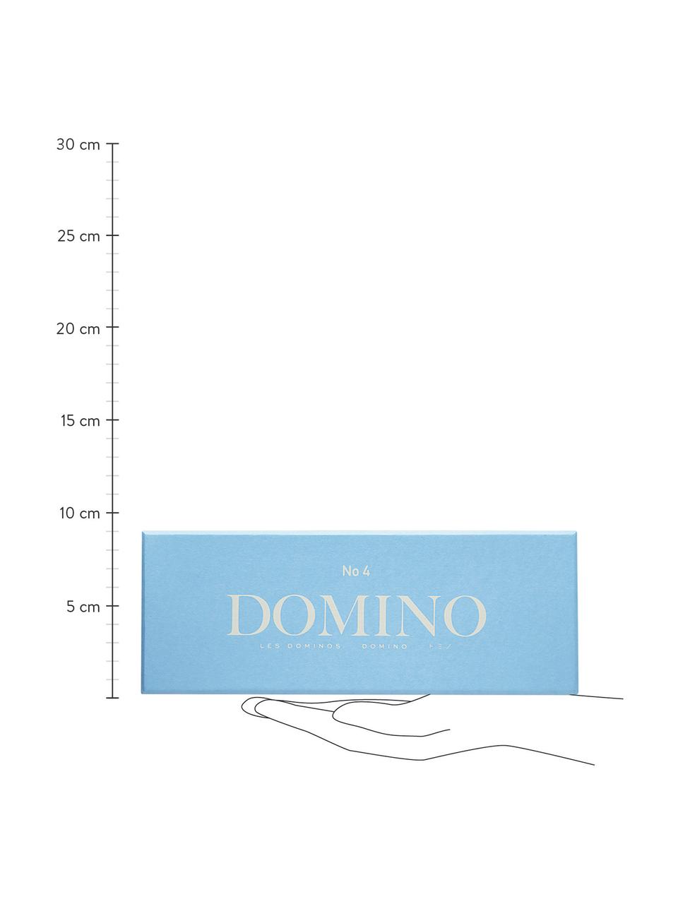 Set Domino Classic 30 pz, Carta, legno, Blu, Larg. 24 x Alt. 5 cm