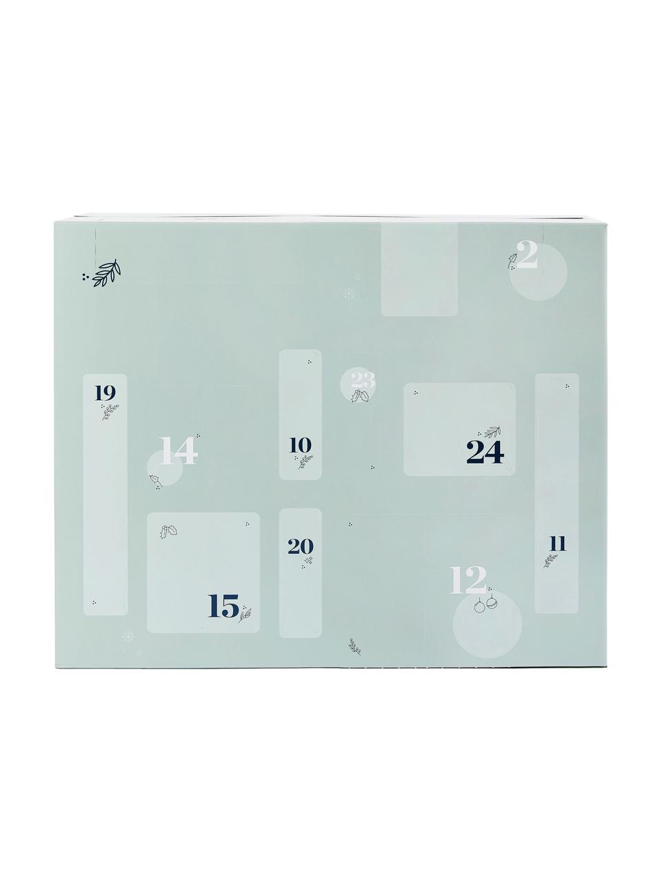 Calendario de Adviento Westwing, Caja: papel, Turquesa, An 57 x Al 47 cm