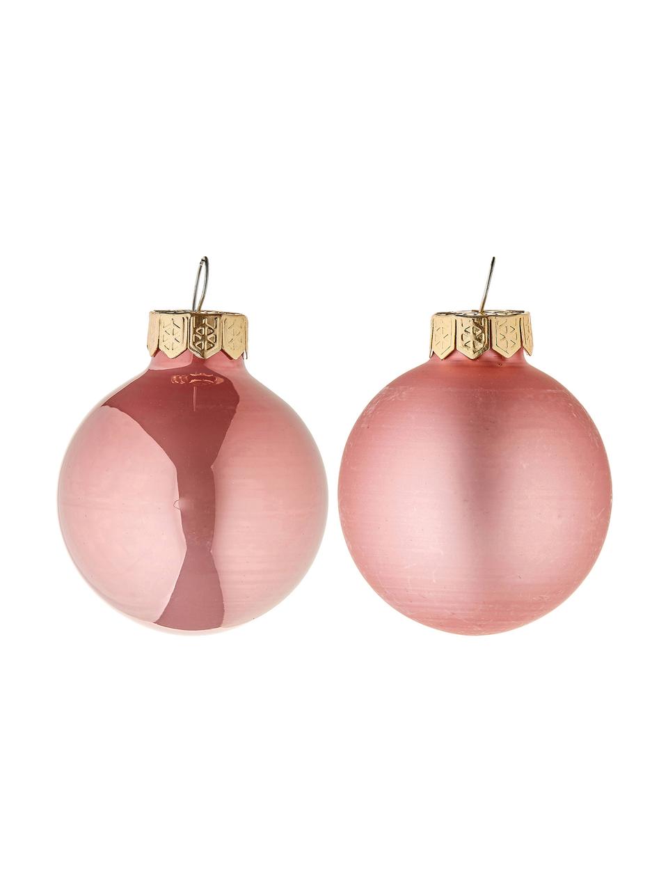 Bolas de Navidad minis Evergreen Ø 4 cm, 16 uds., Rosa, Ø 4 cm