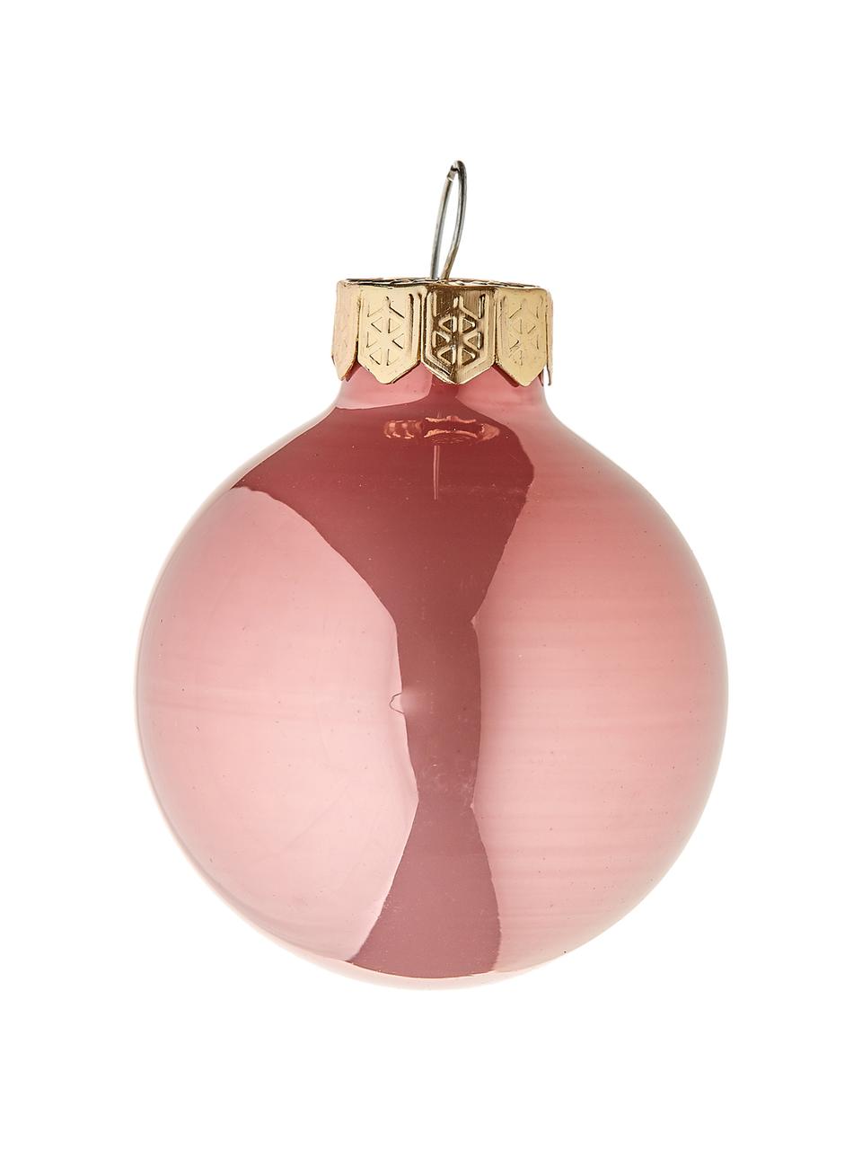 Mini kerstballenset Evergreen Ø 4 cm, 16-delig, Roze, Ø 4 cm