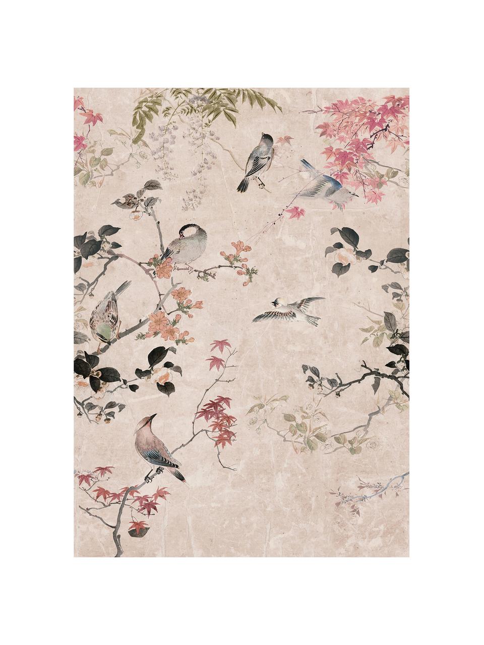 Fototapete Japanese Garden, Vlies, Rosa, Mehrfarbig, B 200 x H 280 cm