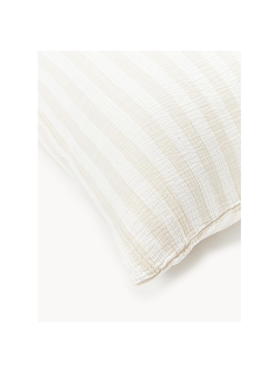 Mušelínová posteľná plachta Saige, Svetlobéžová, Š 240 x D 280 cm